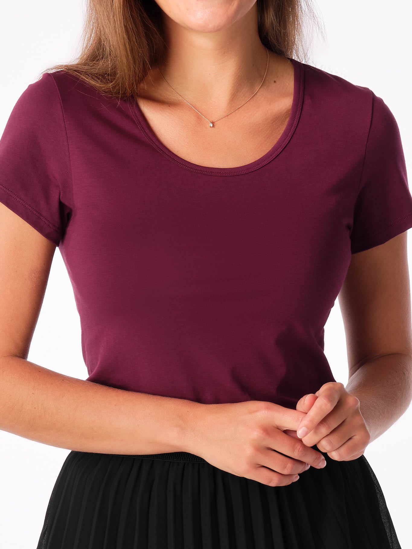 Schweißresistentes Damen Baumwollshirt CityZen® - Klassischer Schnitt