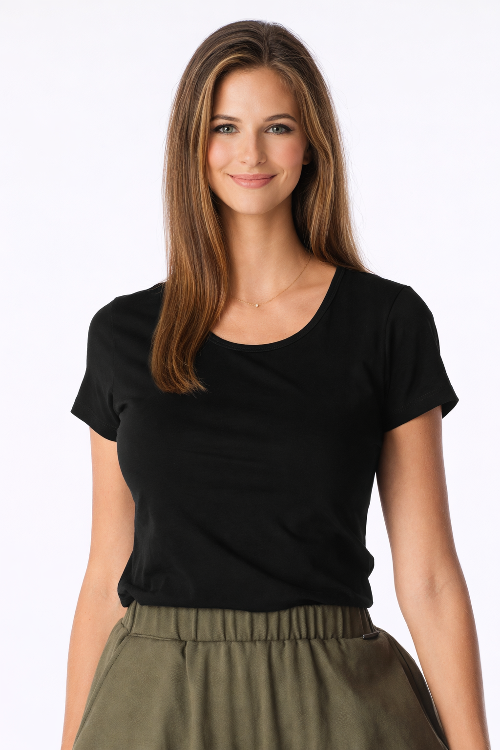 Schweißresistentes Damen Baumwollshirt CityZen® - Klassischer Schnitt