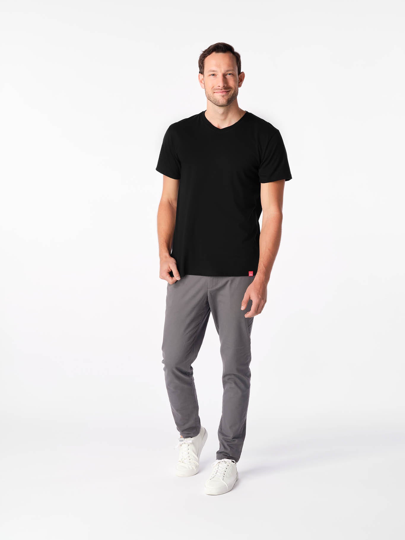 Antischweiß Herren Baumwollshirt CityZen® - V-Ausschnitt BONDY