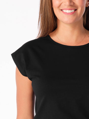 Schweißresistentes Damen Baumwollshirt CityZen® - Kimonoschnitt