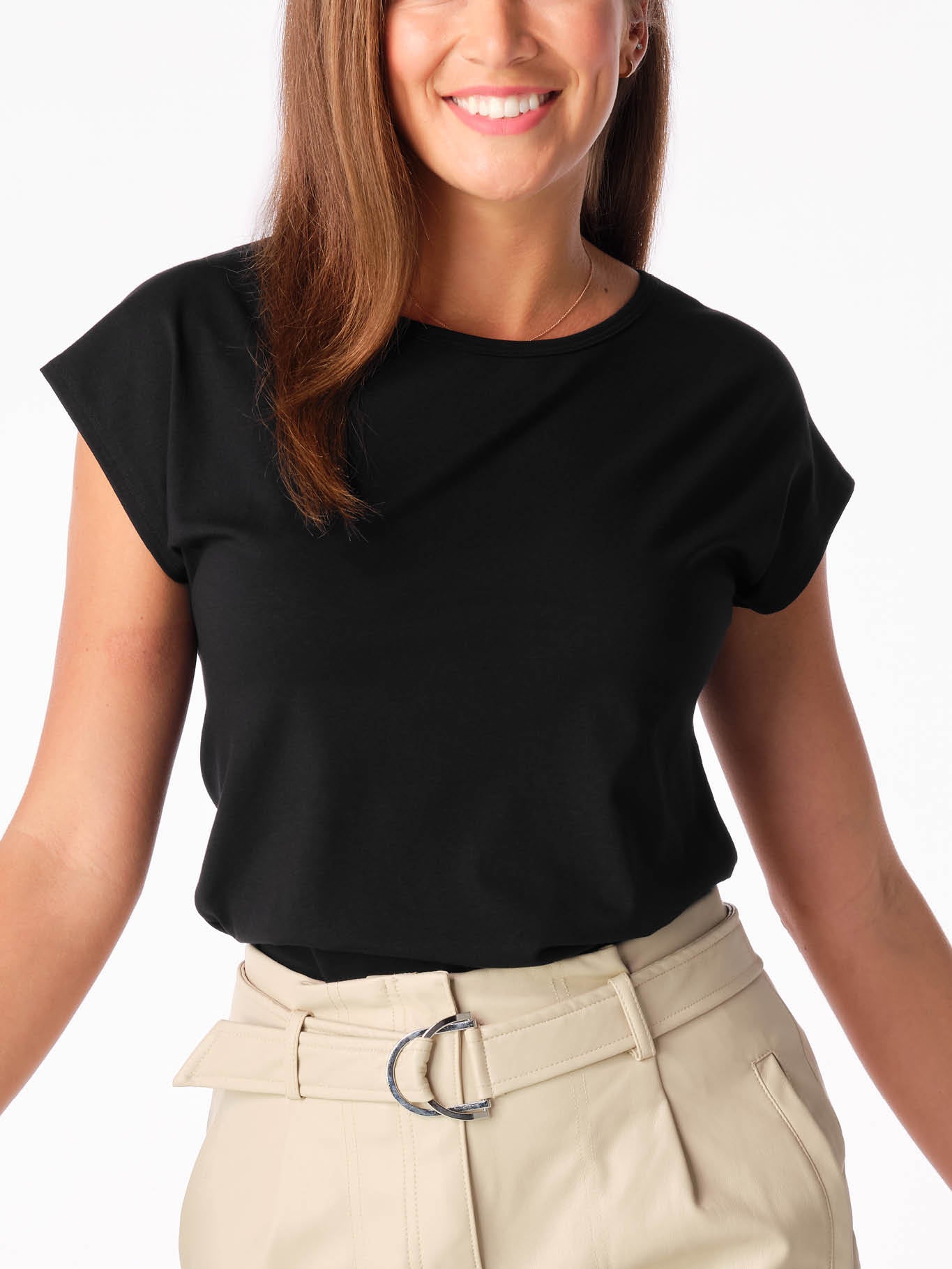 Schweißresistentes Damen Baumwollshirt CityZen® - Kimonoschnitt ALTA