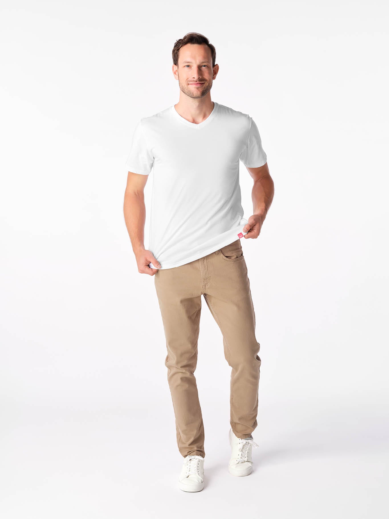 Antischweiß Herren Baumwollshirt CityZen® - V-Ausschnitt BONDY