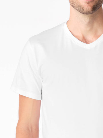 Antischweiß Herren Baumwollshirt CityZen® - V-Ausschnitt