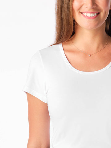 Schweißresistentes Damen Baumwollshirt CityZen® - Klassischer Schnitt