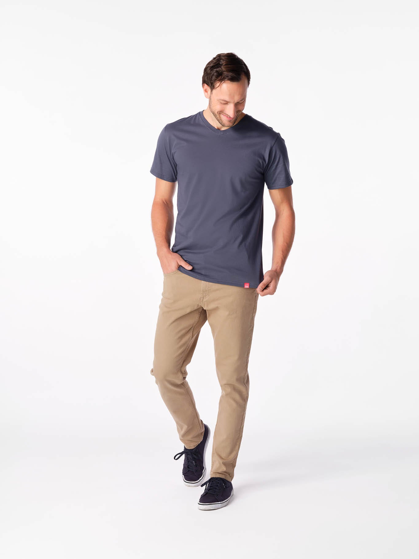 Antischweiß Herren Baumwollshirt CityZen® - V-Ausschnitt BONDY