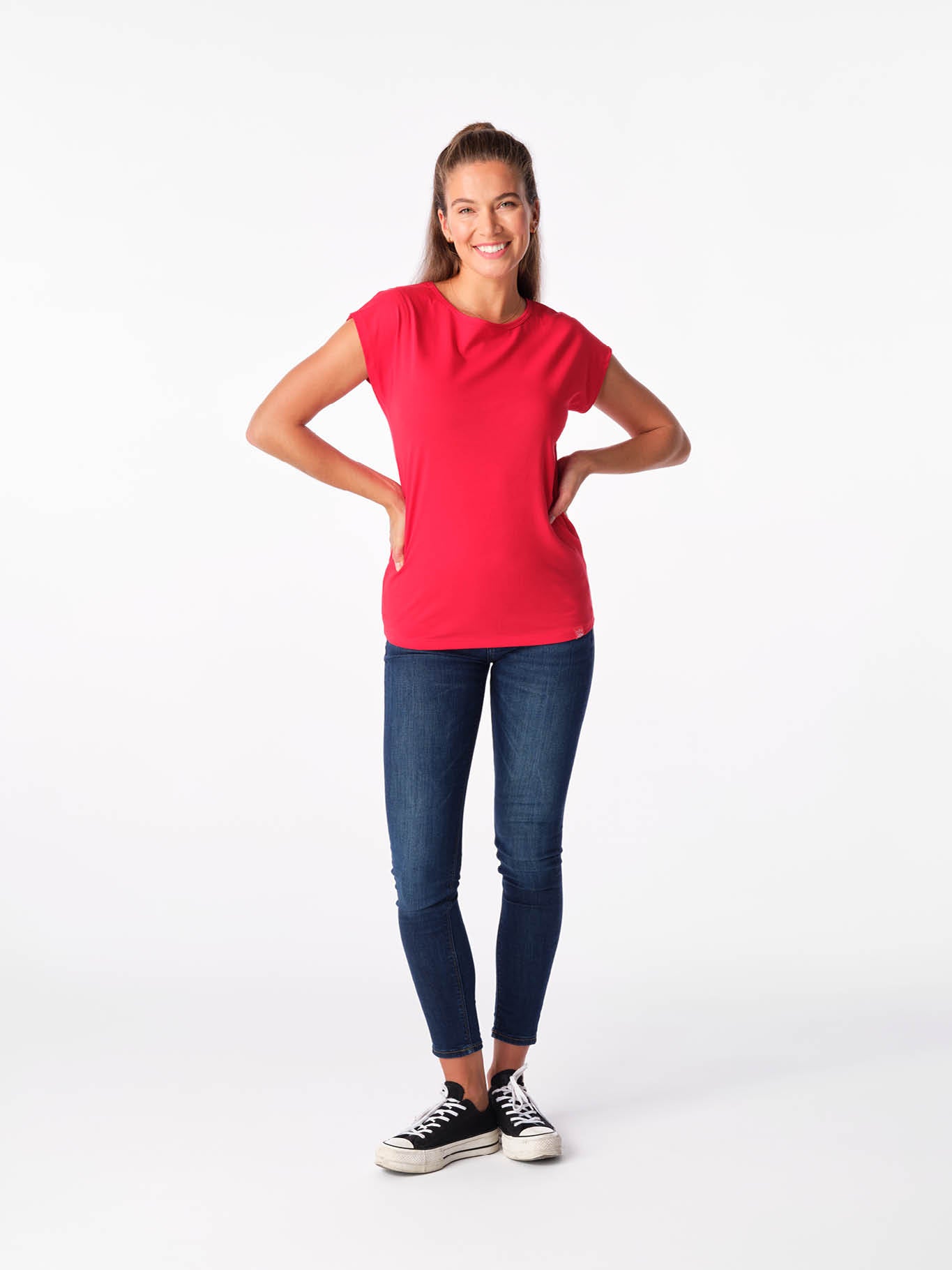 Schweißresistentes Damen Baumwollshirt CityZen® - Kimonoschnitt ALTA