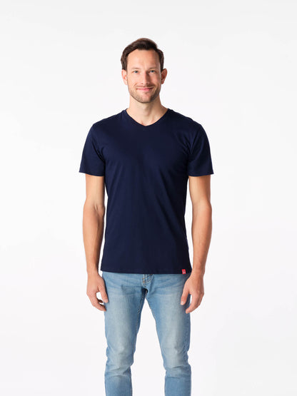 Antischweiß Herren Baumwollshirt CityZen® - V-Ausschnitt BONDY