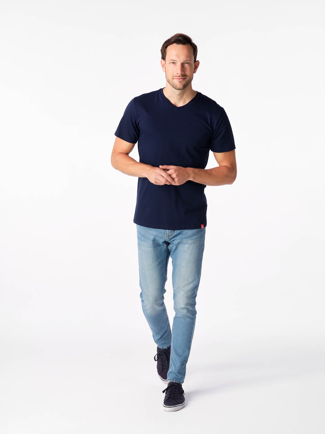 Antischweiß Herren Baumwollshirt CityZen® - V-Ausschnitt BONDY