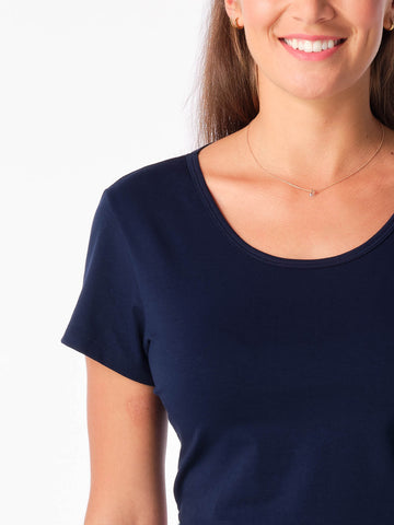 Schweißresistentes Damen Baumwollshirt CityZen® - Klassischer Schnitt