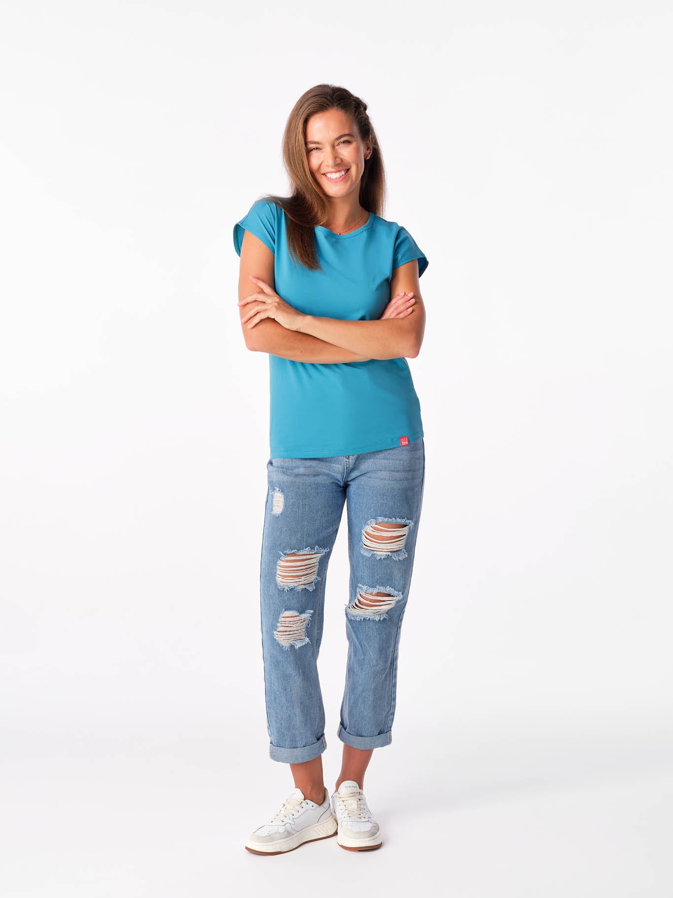 Schweißresistentes Damen Baumwollshirt CityZen® - Kimonoschnitt ALTA