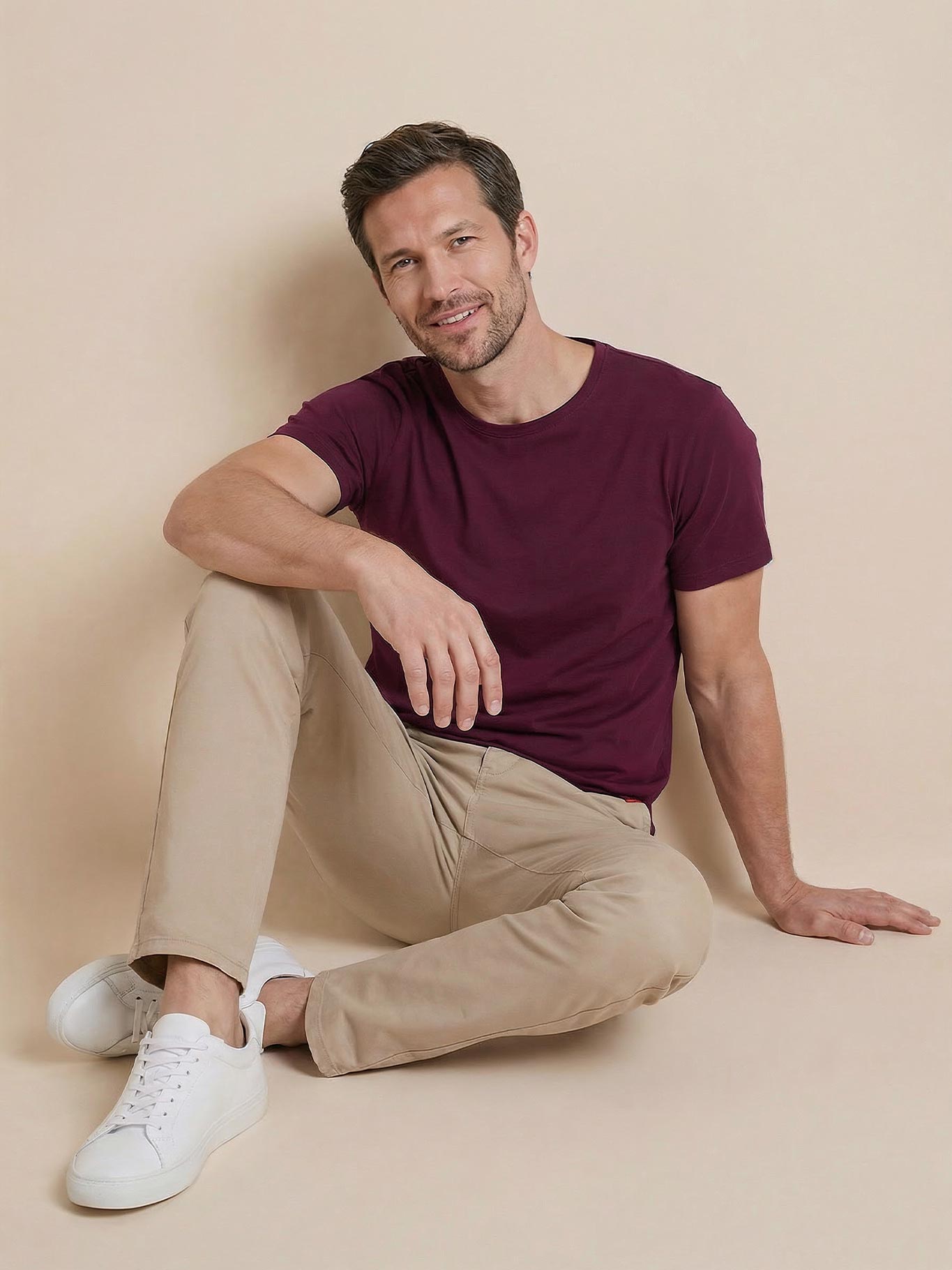 Antischweiß Herren Baumwollshirt CityZen® - Rundhals