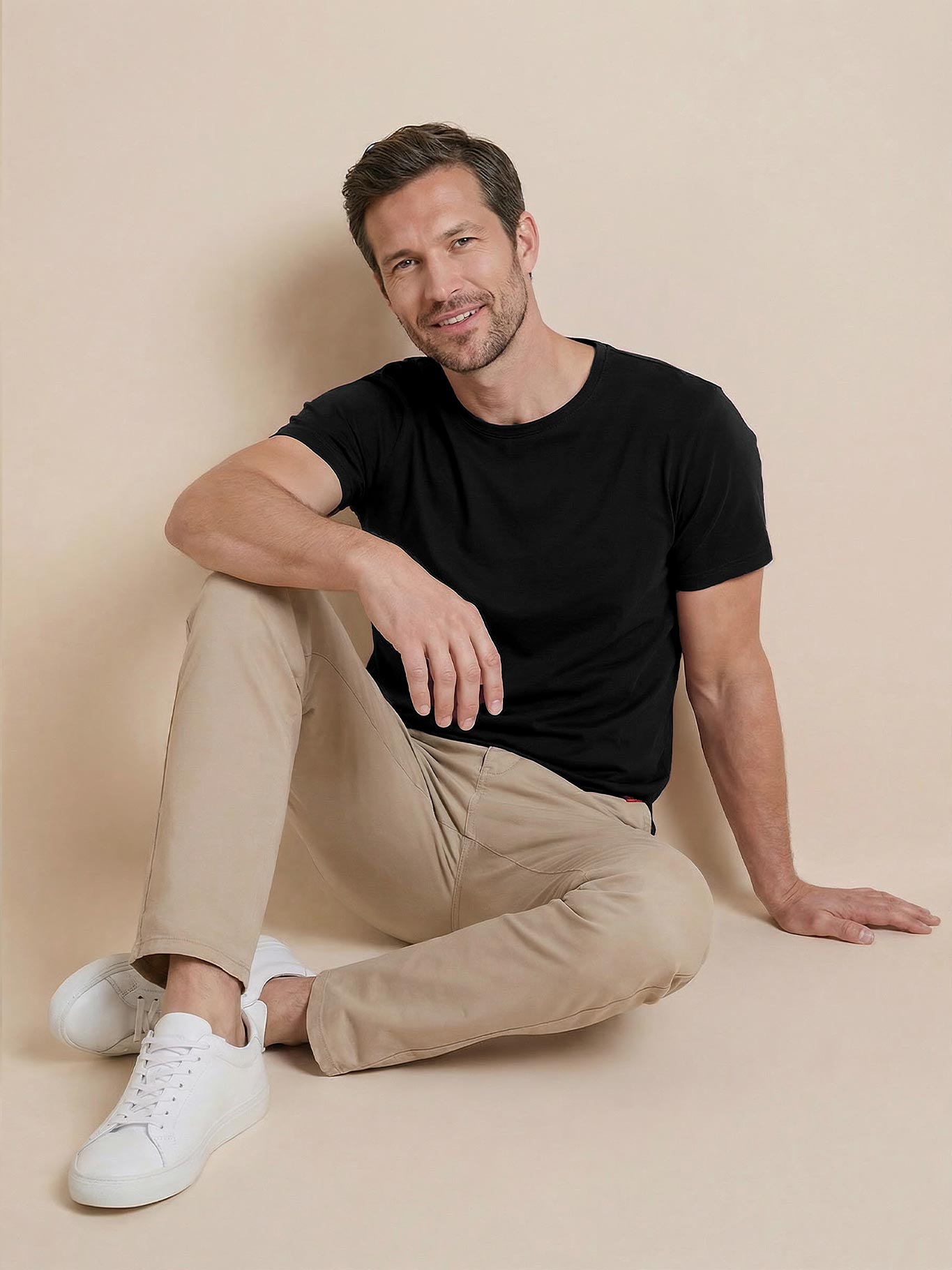 Antischweiß Herren Baumwollshirt CityZen® - Rundhals