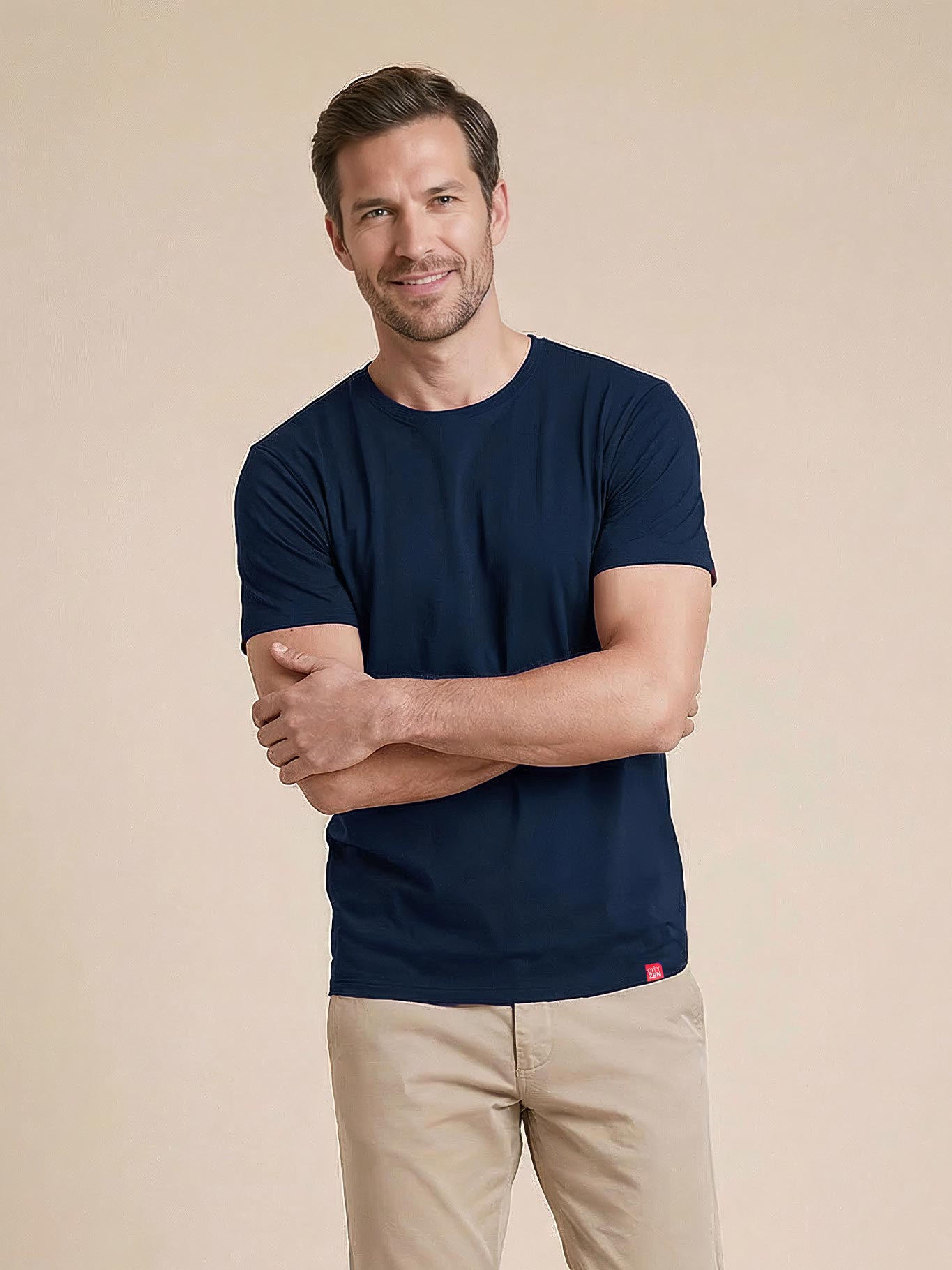 Antischweiß Herren Baumwollshirt CityZen® - Rundhals