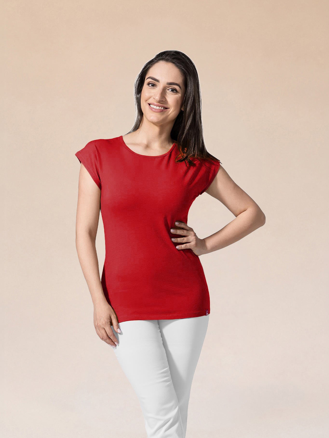 Schweißresistentes Damen Baumwollshirt CityZen® - Kimonoschnitt ALTA