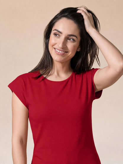 Schweißresistentes Damen Baumwollshirt CityZen® - Kimonoschnitt ALTA