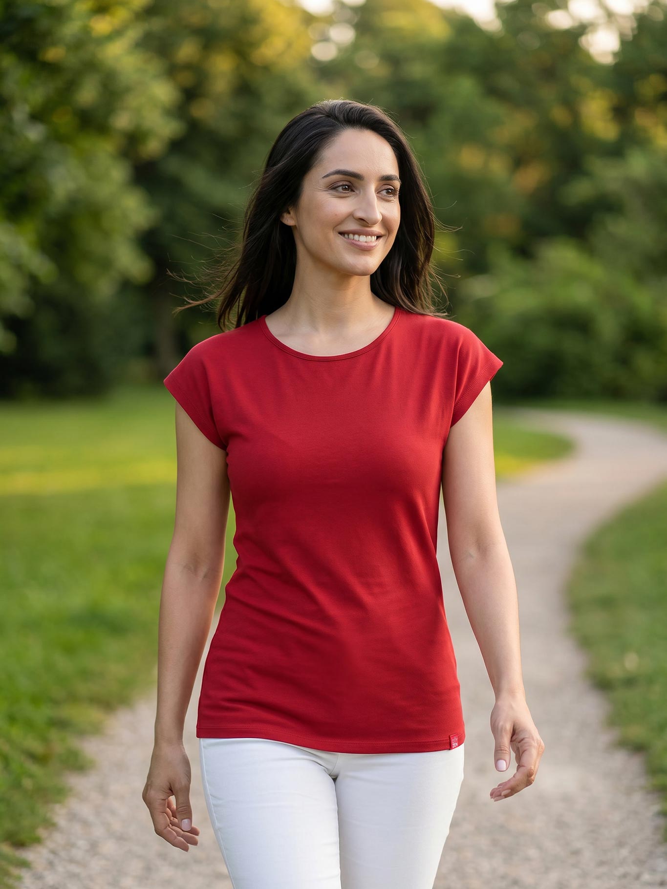 Schweißresistentes Damen Baumwollshirt CityZen® - Kimonoschnitt ALTA