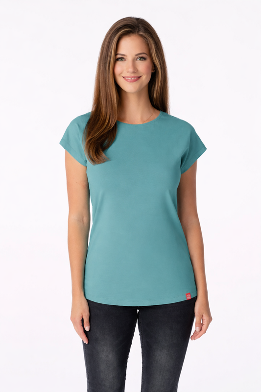 Schweißresistentes Damen Baumwollshirt CityZen® - Kimonoschnitt ALTA