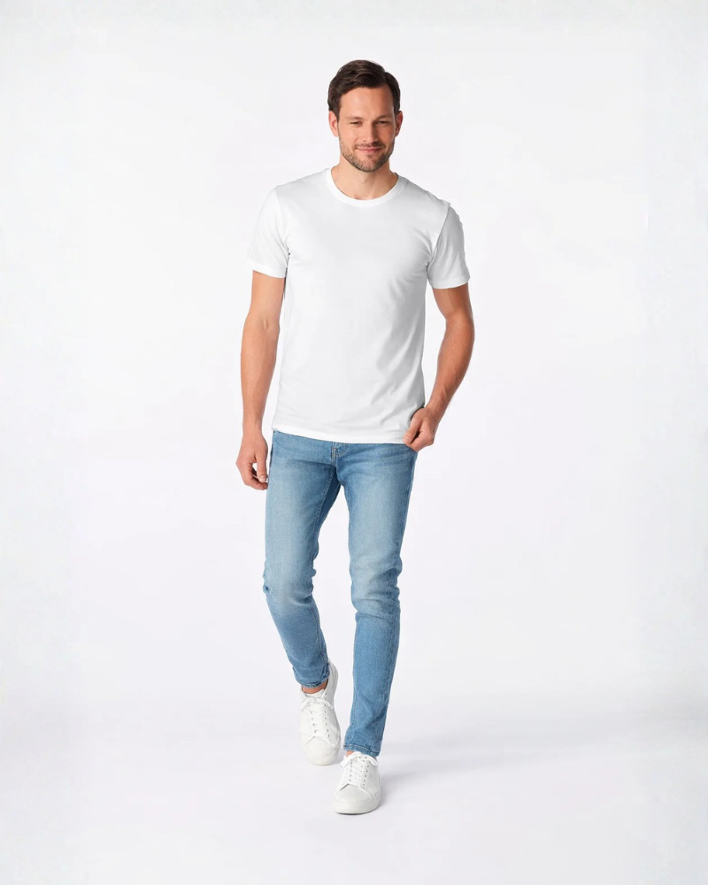 Antischweiß Herren Baumwollshirt CityZen® - Rundhals