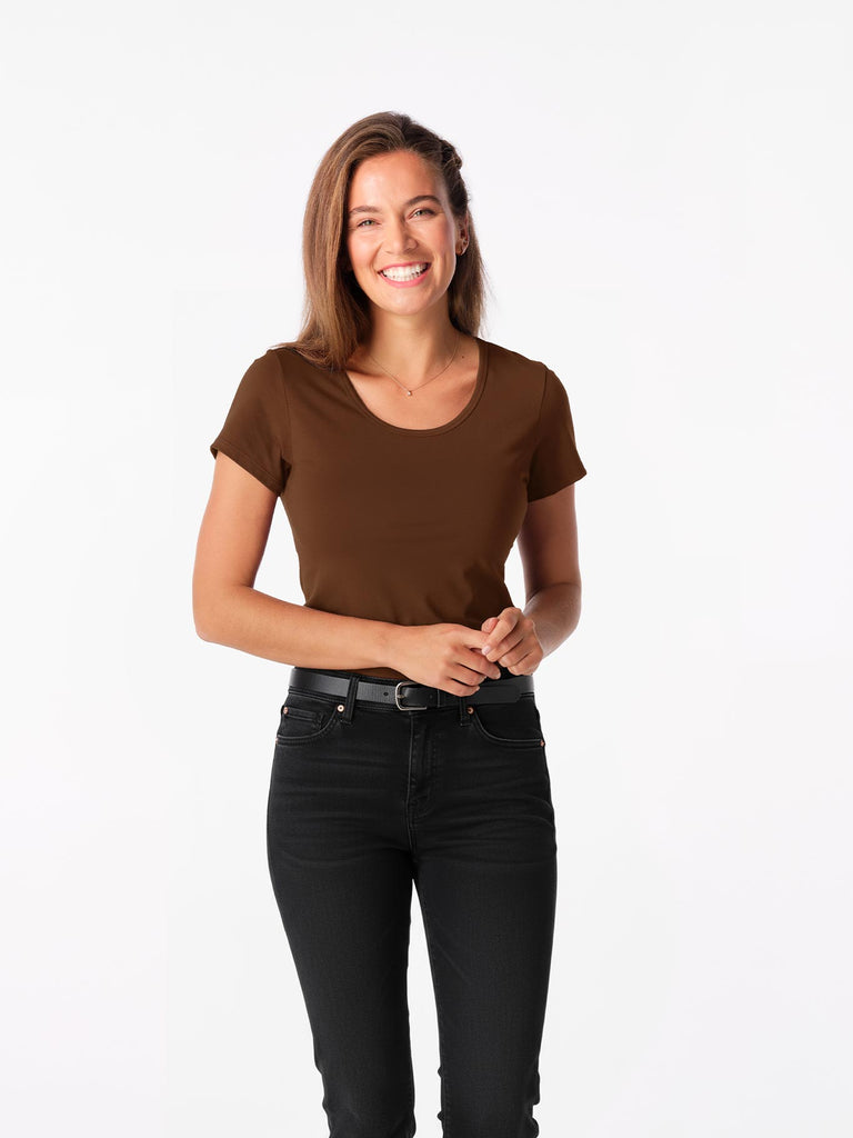 Schweißresistentes Damen Baumwollshirt CityZen® - Klassischer Schnitt