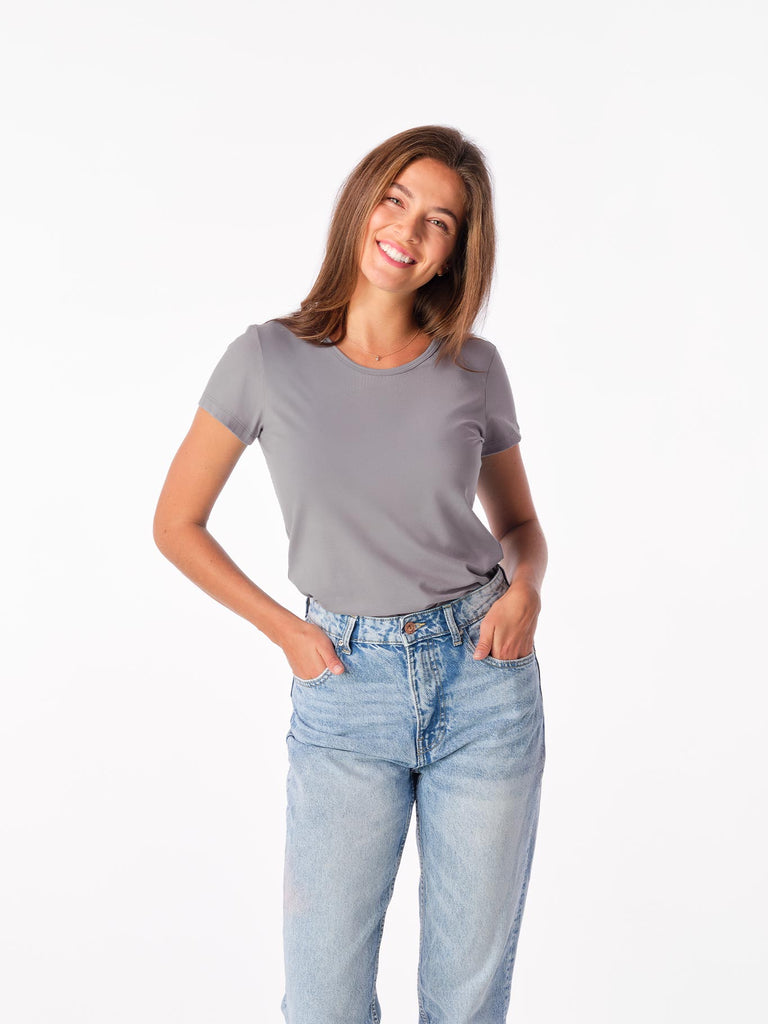 Schweißresistentes Damen Baumwollshirt CityZen® - Klassischer Schnitt