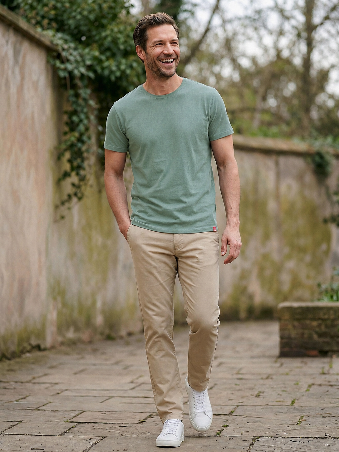 Antischweiß Herren Baumwollshirt CityZen® - Rundhals