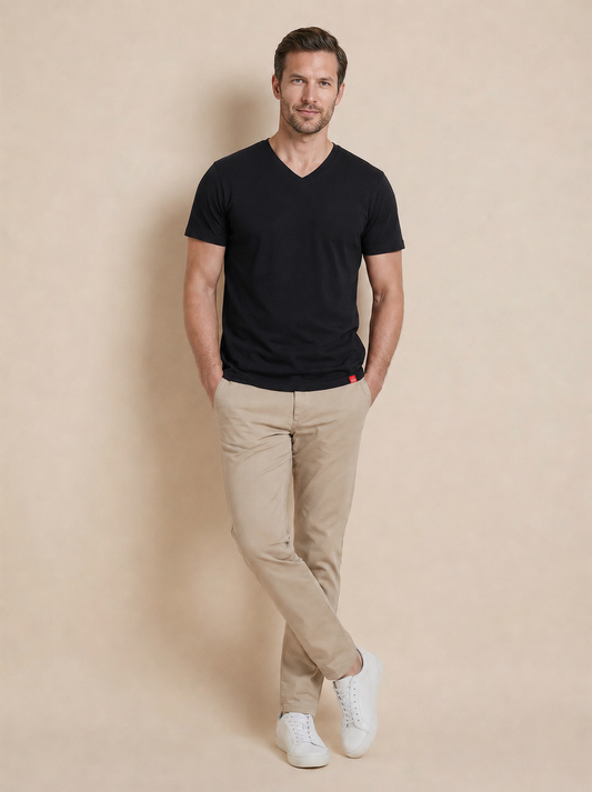 Antischweiß Herren Baumwollshirt CityZen® - V-Ausschnitt BONDY
