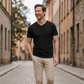 Antischweiß Herren Baumwollshirt CityZen® - V-Ausschnitt BONDY