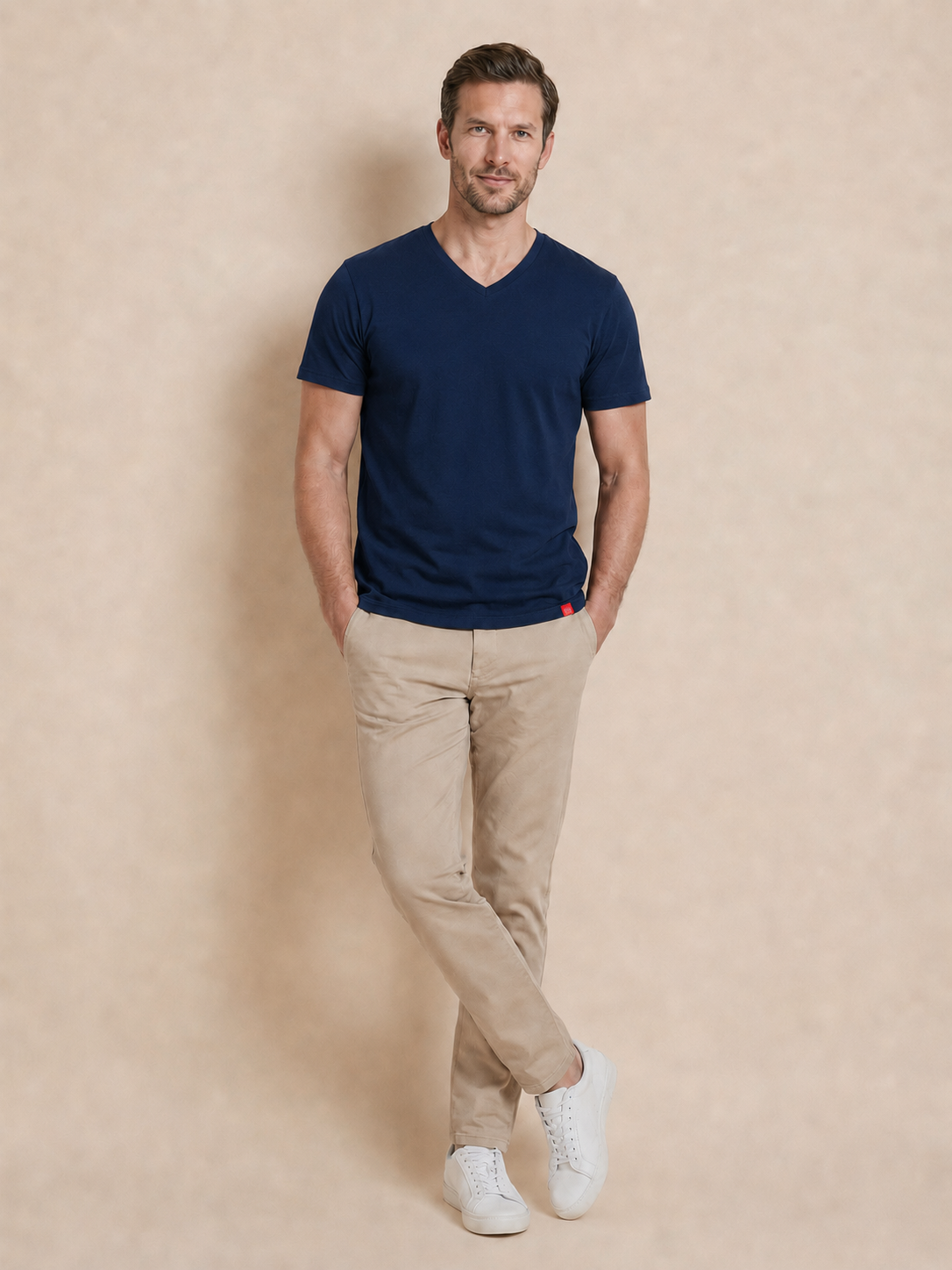 Antischweiß Herren Baumwollshirt CityZen® - V-Ausschnitt BONDY