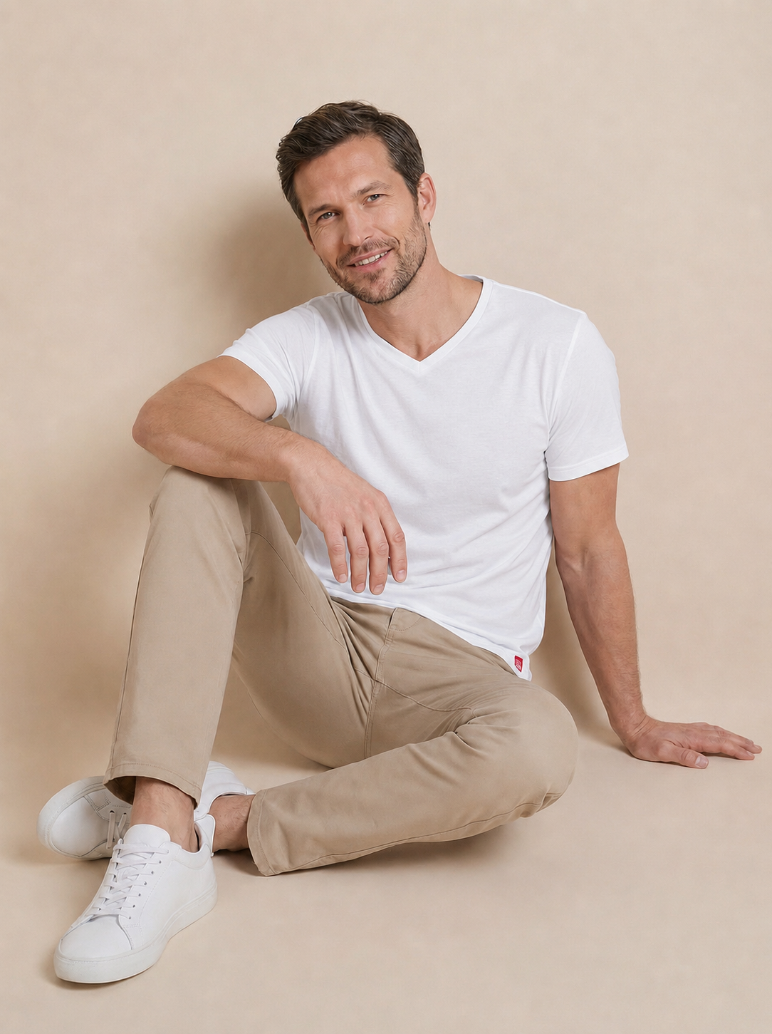 Antischweiß Herren Baumwollshirt CityZen® - V-Ausschnitt BONDY