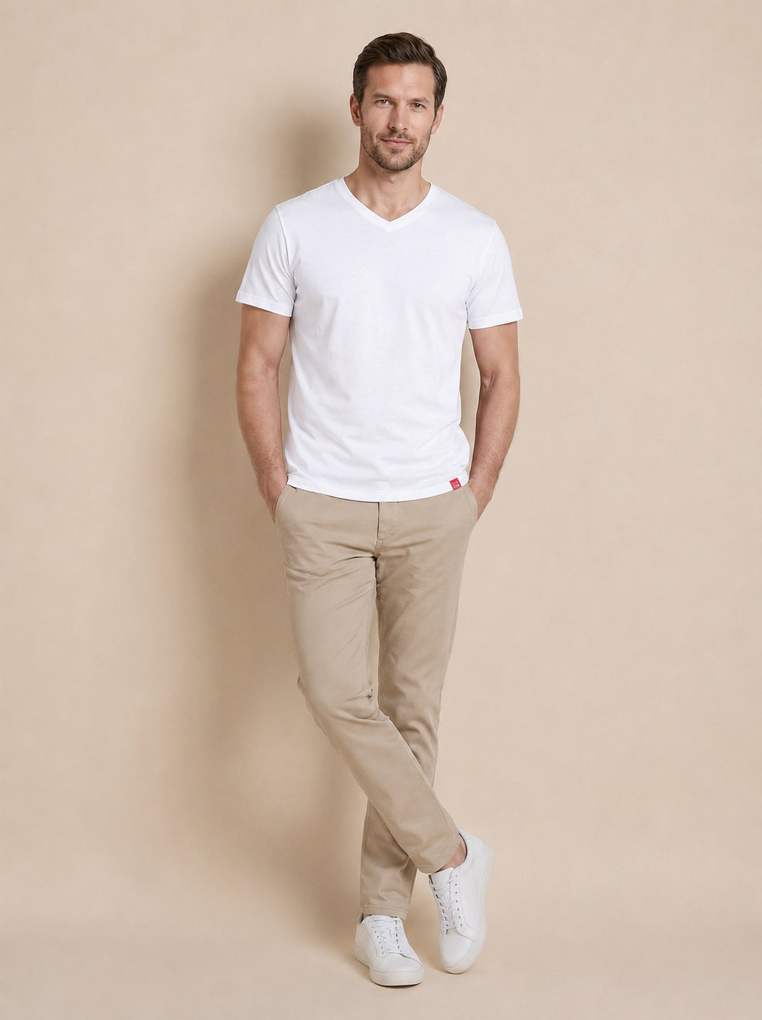 Antischweiß Herren Baumwollshirt CityZen® - V-Ausschnitt BONDY