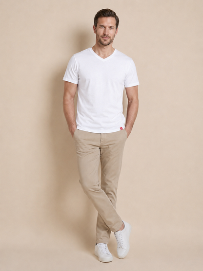 Antischweiß Herren Baumwollshirt CityZen® - V-Ausschnitt BONDY