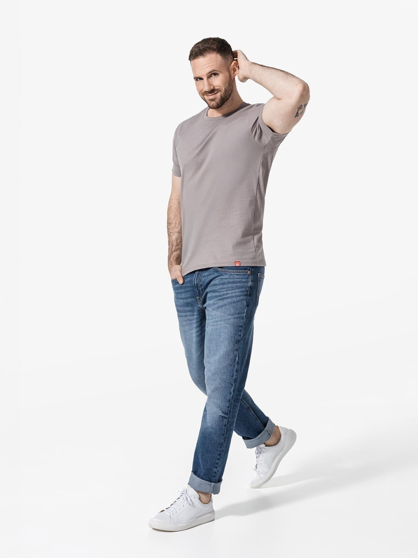 Antischweiß Herren Baumwollshirt CityZen® - Rundhals