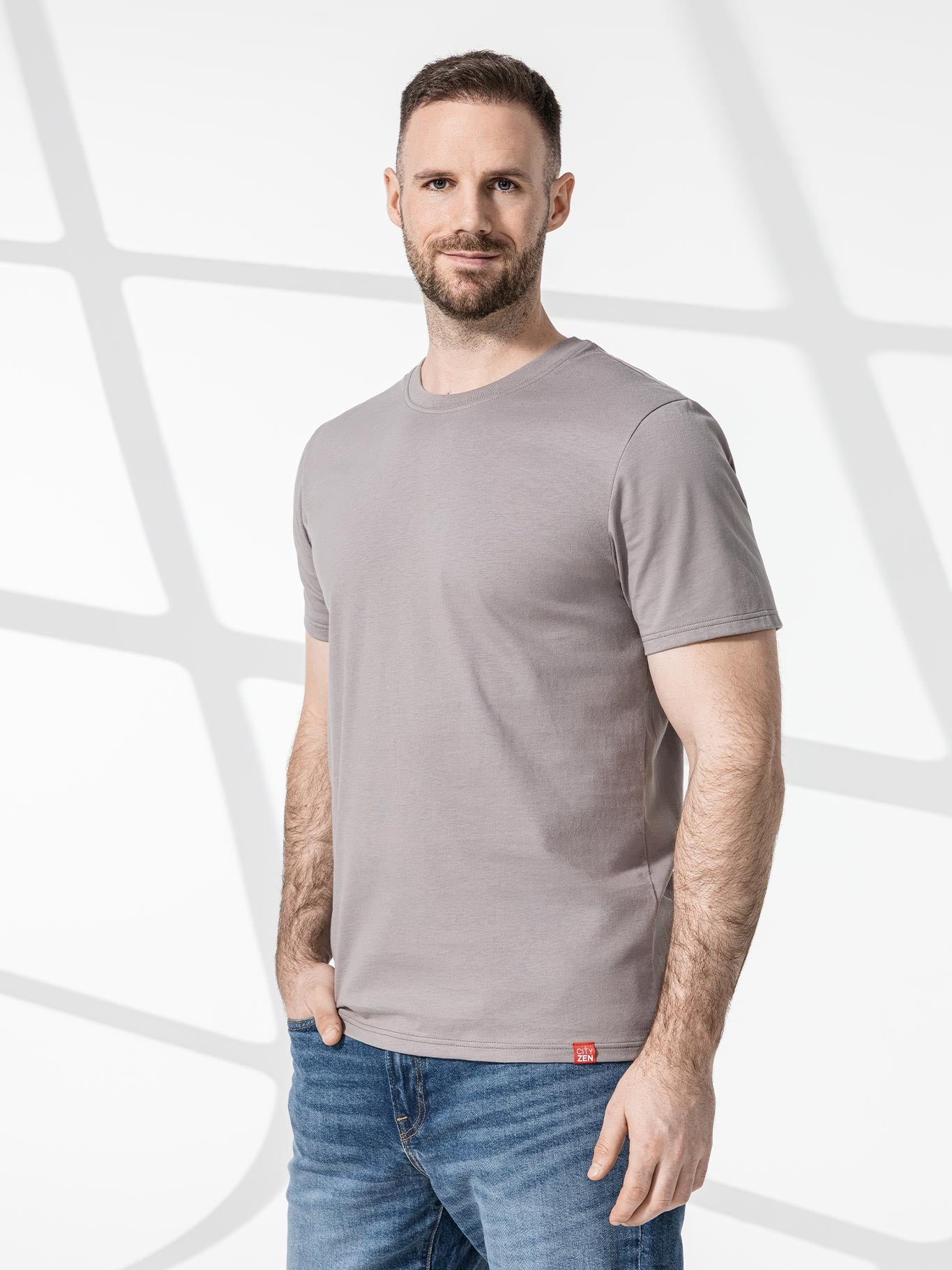 Antischweiß Herren Baumwollshirt CityZen® - Rundhals