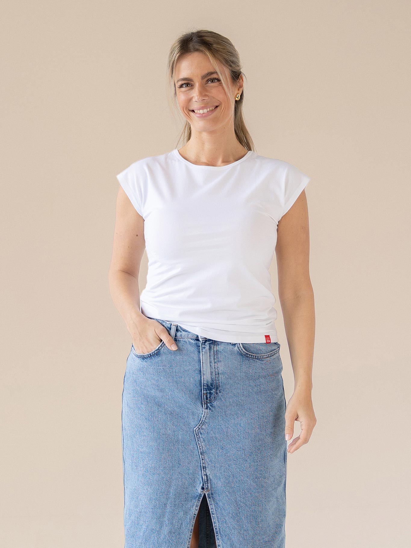 Schweißresistentes Damen Baumwollshirt CityZen® - Kimonoschnitt ALTA