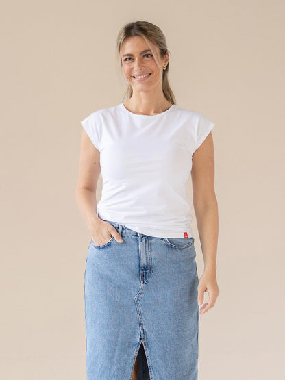 Schweißresistentes Damen Baumwollshirt CityZen® - Kimonoschnitt ALTA