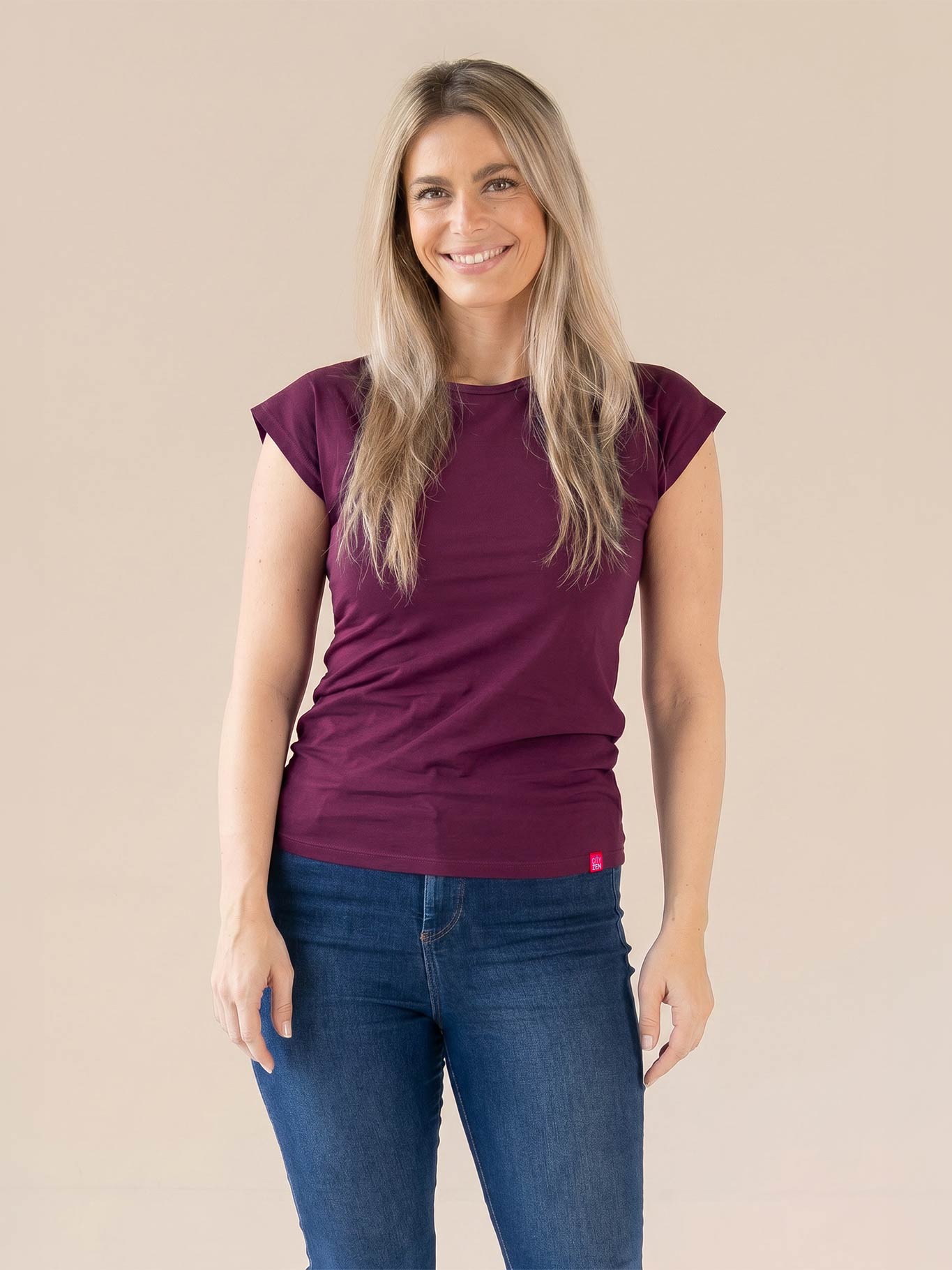 Schweißresistentes Damen Baumwollshirt CityZen® - Kimonoschnitt ALTA