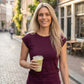 Schweißresistentes Damen Baumwollshirt CityZen® - Kimonoschnitt ALTA