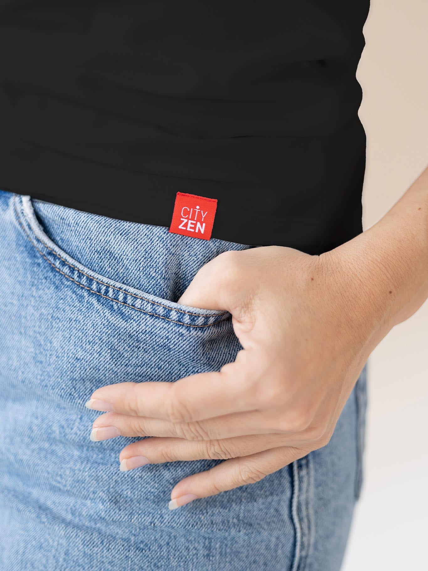 Schweißresistentes Damen Baumwollshirt CityZen® - Kimonoschnitt ALTA