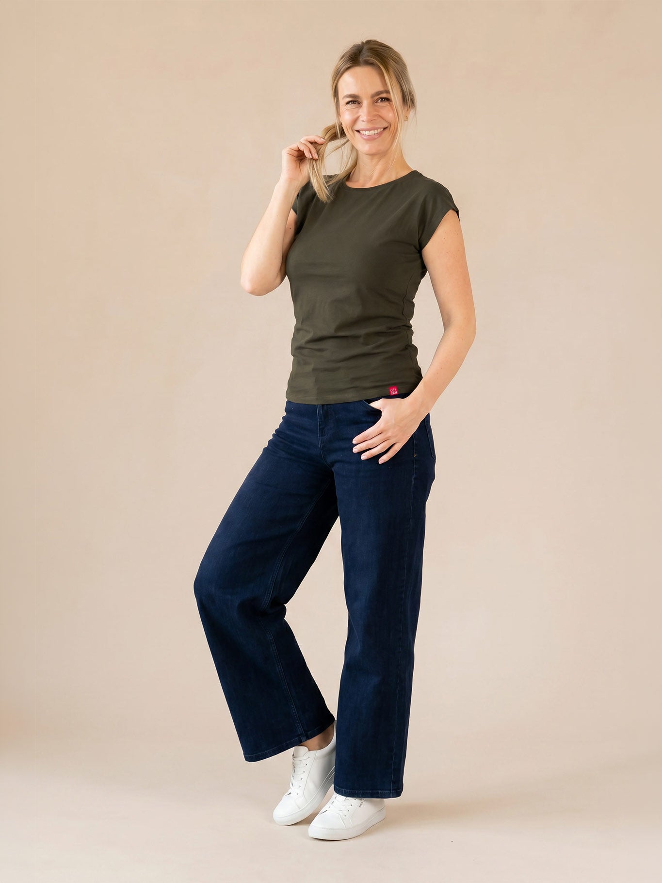 Schweißresistentes Damen Baumwollshirt CityZen® - Kimonoschnitt ALTA