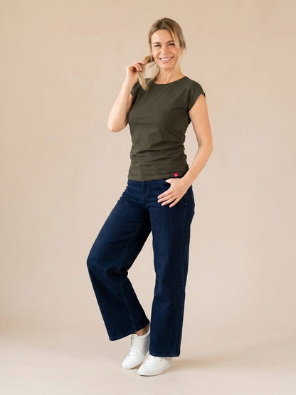 Schweißresistentes Damen Baumwollshirt CityZen® - Kimonoschnitt ALTA