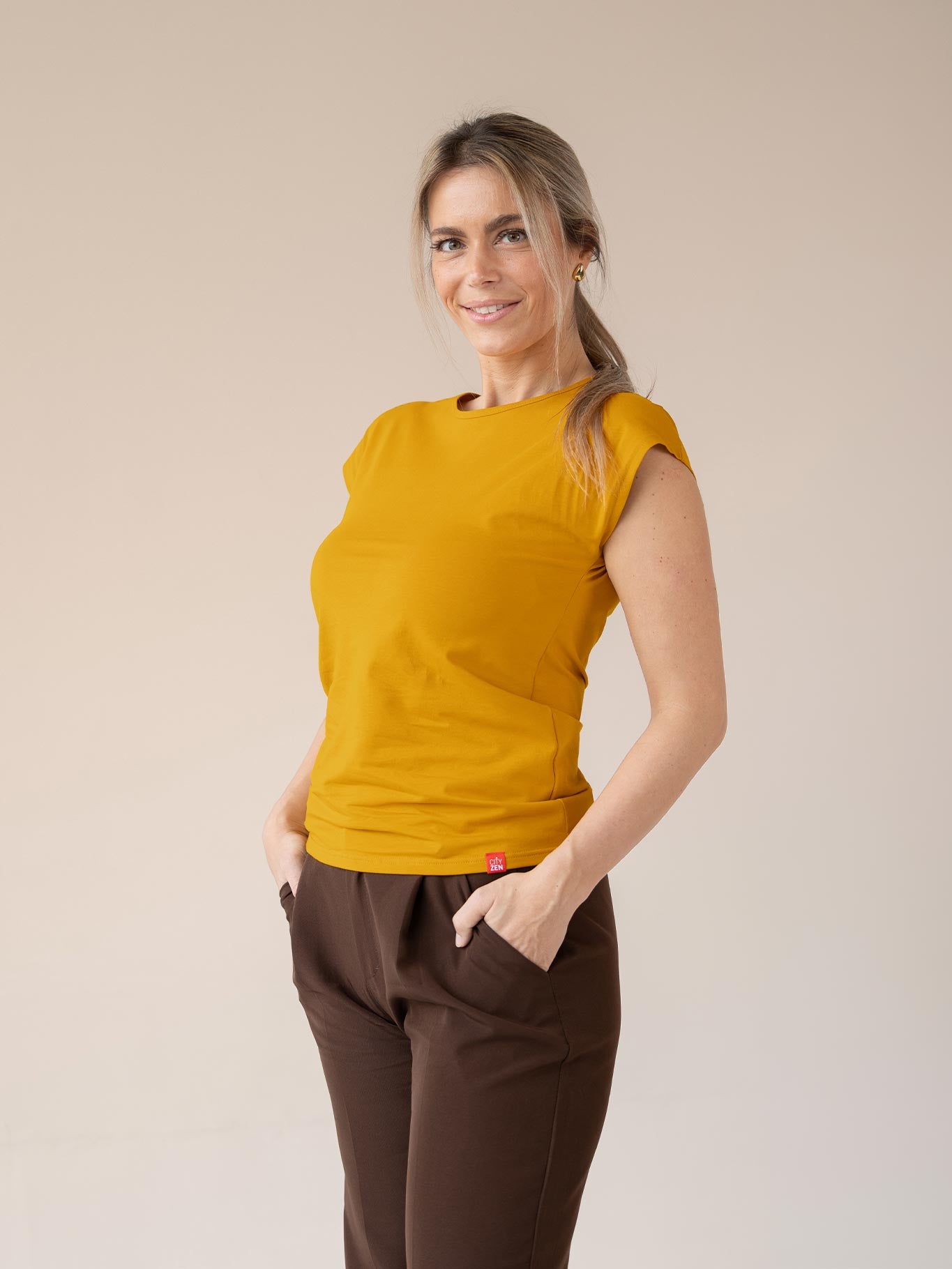 Schweißresistentes Damen Baumwollshirt CityZen® - Kimonoschnitt ALTA