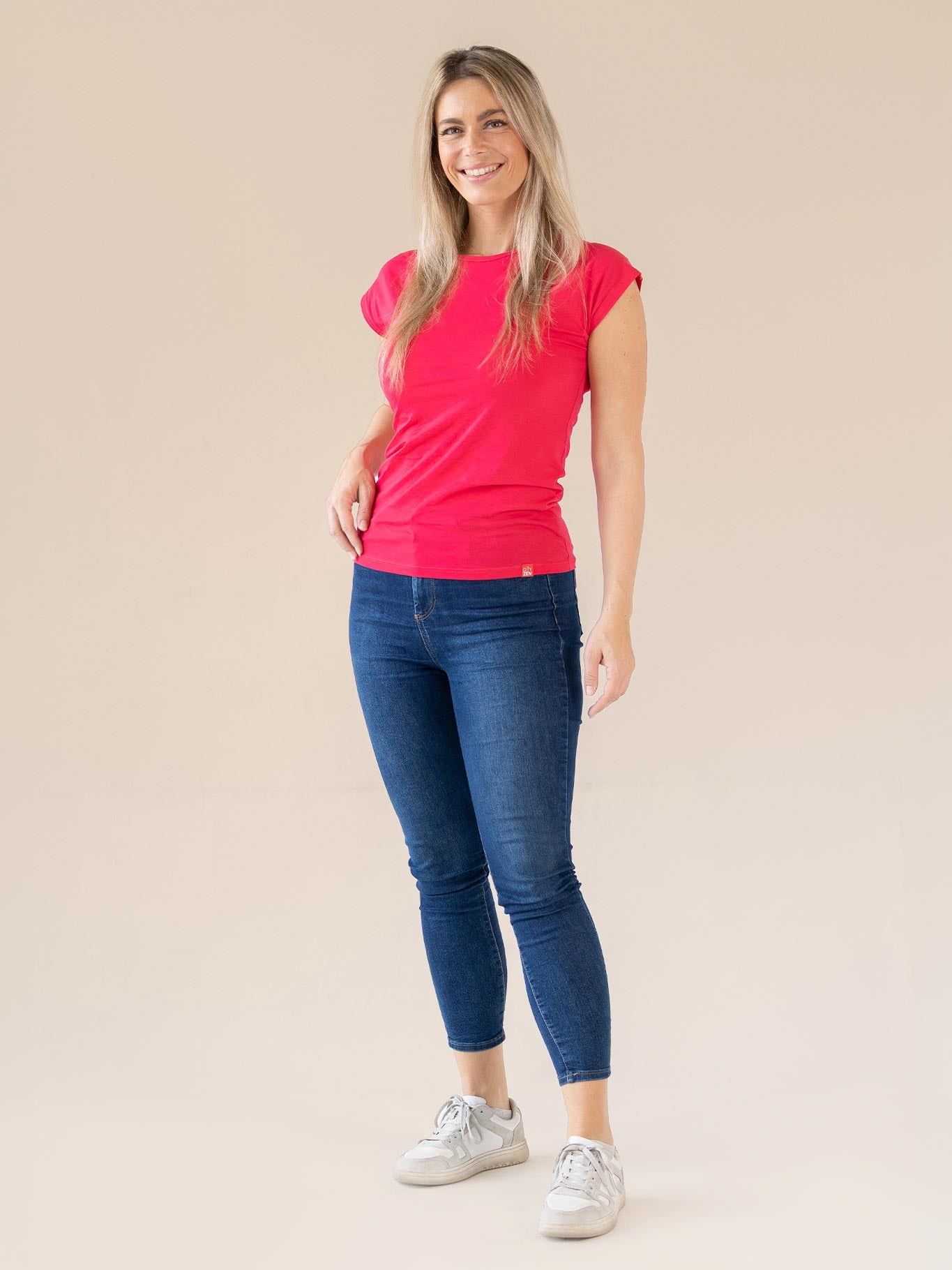 Schweißresistentes Damen Baumwollshirt CityZen® - Kimonoschnitt ALTA