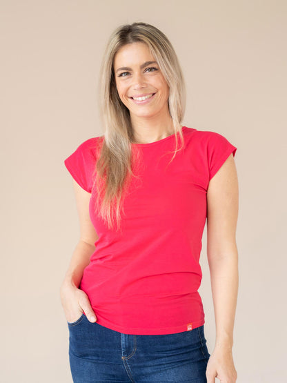 Schweißresistentes Damen Baumwollshirt CityZen® - Kimonoschnitt ALTA