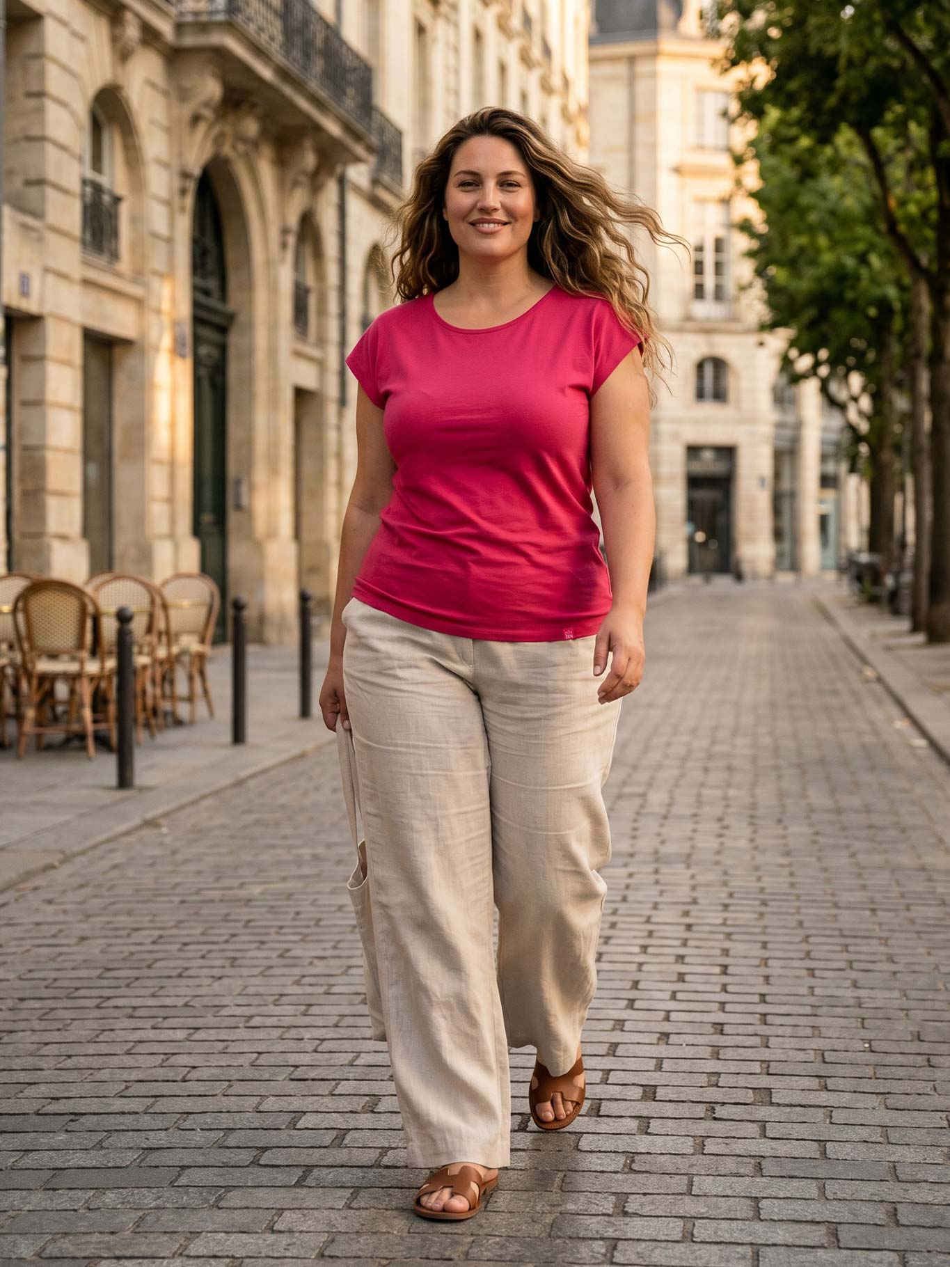 Schweißresistentes Damen Baumwollshirt CityZen® - Kimonoschnitt ALTA