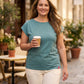 Schweißresistentes Damen Baumwollshirt CityZen® - Kimonoschnitt ALTA