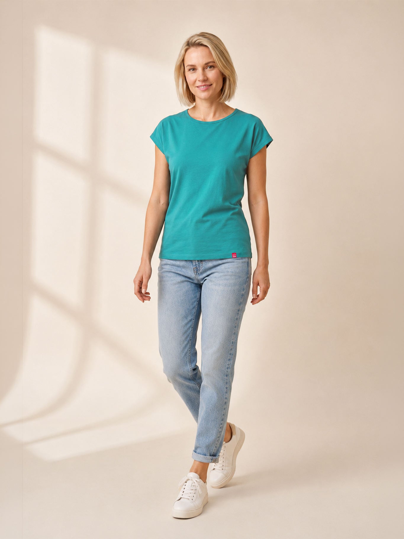 Schweißresistentes Damen Baumwollshirt CityZen® - Kimonoschnitt ALTA