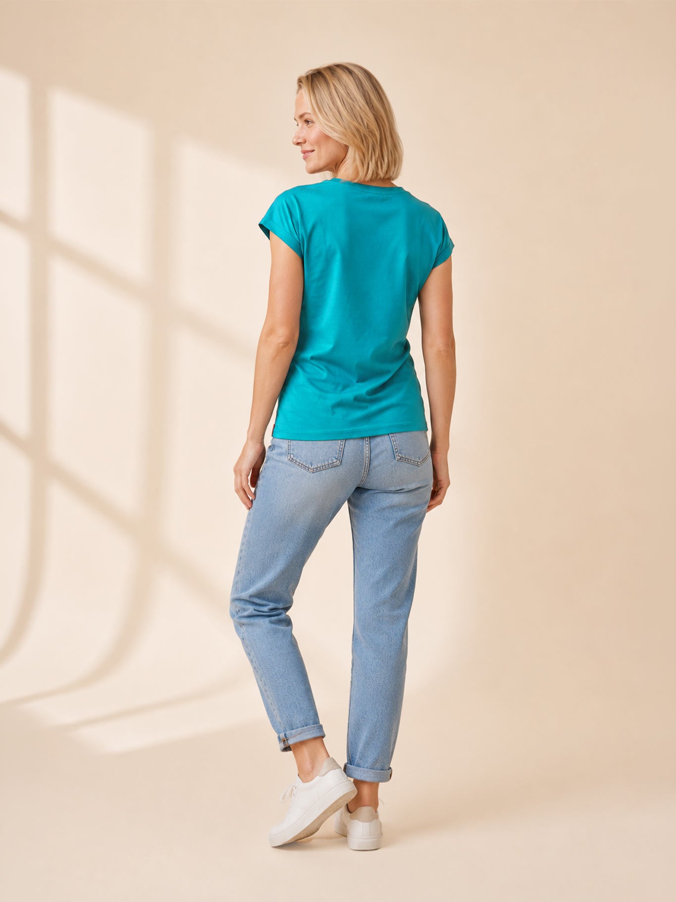 Schweißresistentes Damen Baumwollshirt CityZen® - Kimonoschnitt ALTA