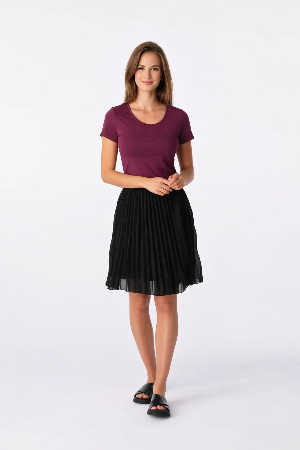 Schweißresistentes Damen Baumwollshirt CityZen® - Klassischer Schnitt