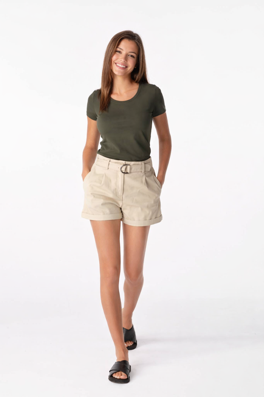 Schweißresistentes Damen Baumwollshirt CityZen® - Klassischer Schnitt