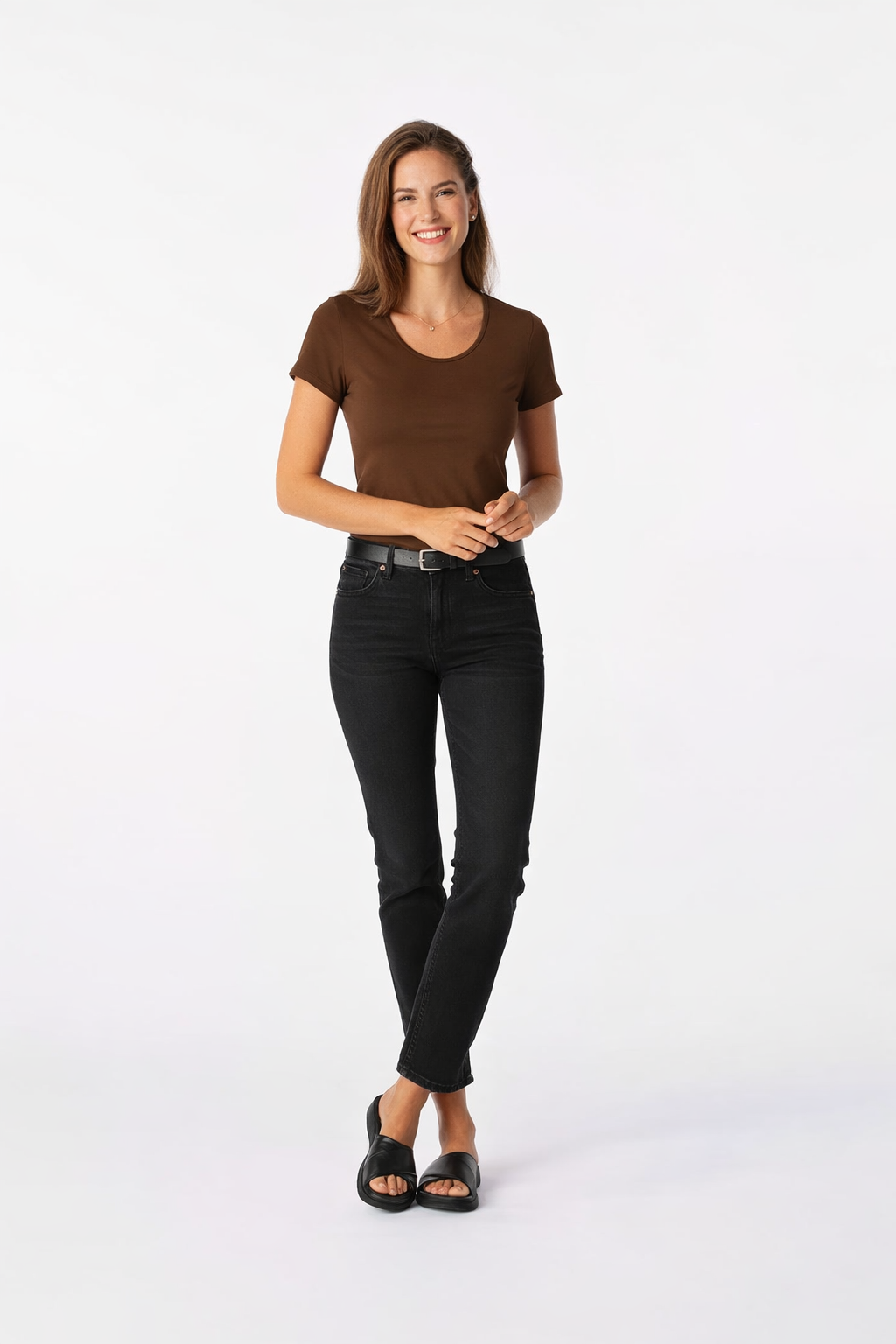 Schweißresistentes Damen Baumwollshirt CityZen® - Klassischer Schnitt